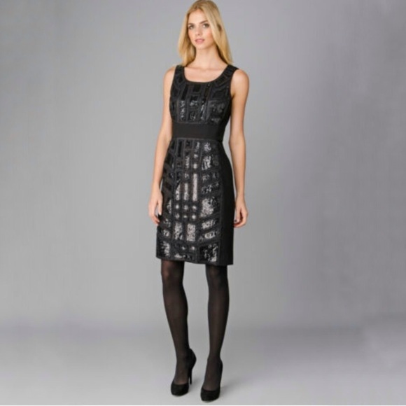 ⭐️Lafayette 148 Brooke Black Sequin Dress - Picture 1 of 11